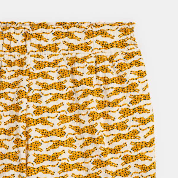 شورت واسع بطبعة نمر للفتيات